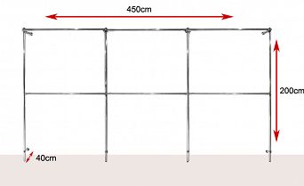 Regał regulowany 450x200x40