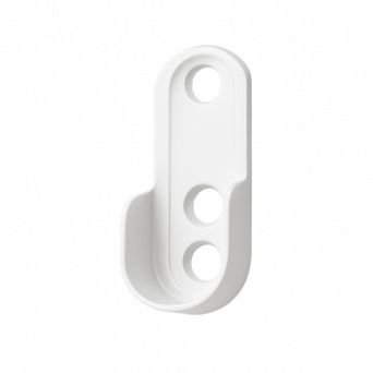 Wspornik drążka owalnego. Rozeta owalna WHITE