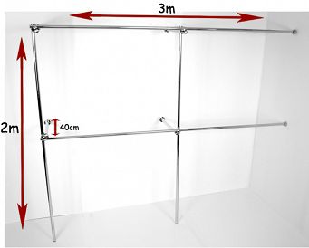 Regał narożny 300x200x40cm