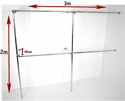 Regał narożny 300x200x40cm