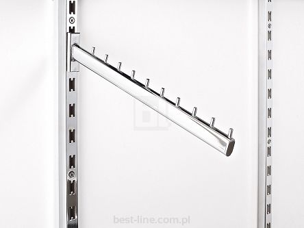 Wieszak pochyły bezpośrednio do szyny 50cm