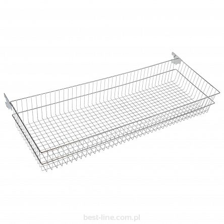 Kosz z drutu 100x35 Szyna Universal CHROM