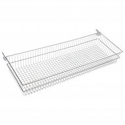 Kosz z drutu 100x35 Szyna Universal CHROM