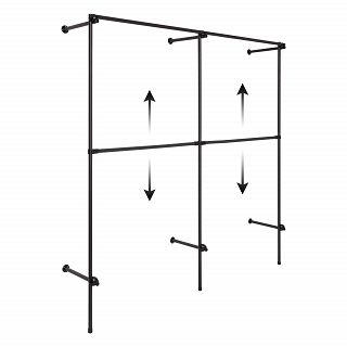 Regał regulowany 250x200x40 BLACK - 3