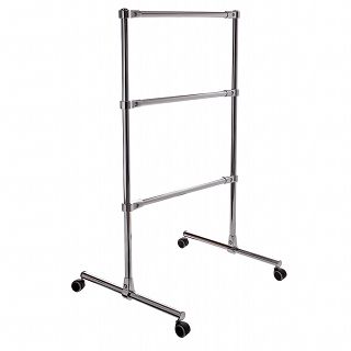 Stojak regulowany na kółkach 50x40x100cm na wieszaki - 2