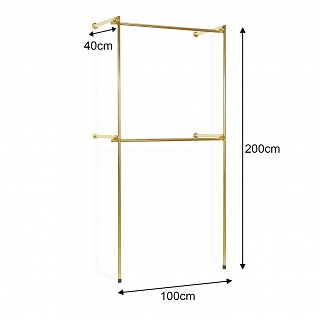 Regał przyścienny 100x200x40cm GOLD - 2