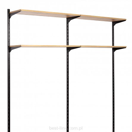 Garderoba dwumodułowa - gł. 40cm - OPTIB7-40 - BLACK