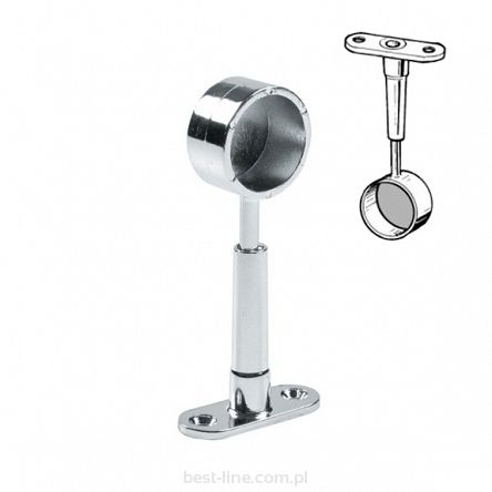 Uchwyt dystansowy końcowy (z zaślepką) z regulacją fi25mm