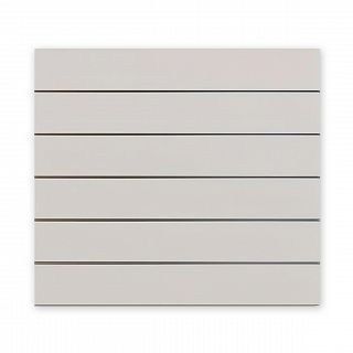 Panel MDF Slatwall Popiel (U112 PE) + wsuwki ALU (odstępy co 15cm) 100x165cm - 2