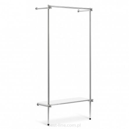 Regał z półką 1x2m