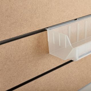 Panel MDF Slatwall Surowy + wsuwki ALU (odstępy co 15cm) - 3