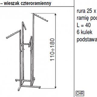 Stender czteroramienny HC 800 - 2