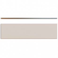 Cokół na Panel MDF Slatwall Popiel (U112 PE) + wsuwka ALU (1szt)