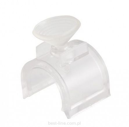 Uchwyt do szkła i płyty z przyssawką plastik fi25mm
