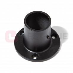 Rozeta z wysokim kołrzeniem do rur fi25mm aluminium BLACK