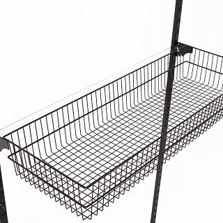 Kosz z drutu 100x35 Szyna Universal BLACK - 3