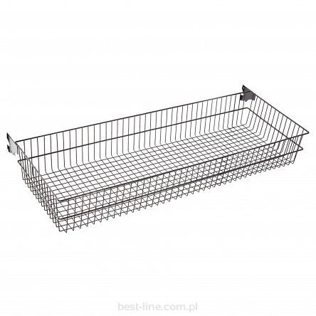 Kosz z drutu 100x35 Szyna Universal BLACK