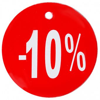 Etykiety procenty 45mm (10szt.)