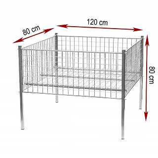 KOSZ MAGAZYNOWY b. mocny na profilu 120x80cm - 2