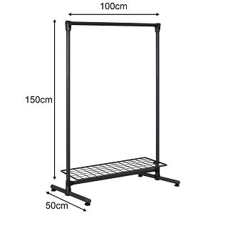 Stojak 150x100x50cm z kratą BLACK - 2