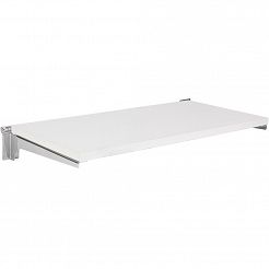 Półka + kpl. wsporników (30cm) Slatwall (różne wymiary) Chrom