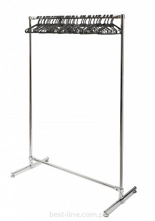 STOJAK Z WIESZAKAMI NA UBRANIA 100x155cm ZESTAW