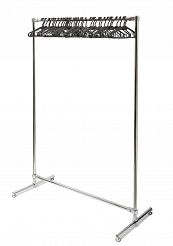STOJAK Z WIESZAKAMI NA UBRANIA 100x155cm ZESTAW