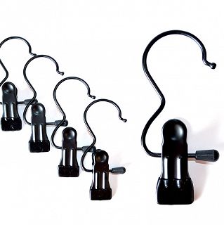 Wieszak pojedynczy klamra CZARNY MAT - 2