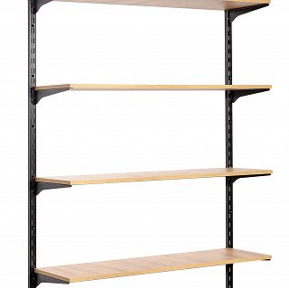 Wsporniki pod półkę 40cm BLACK szyny universal - 2