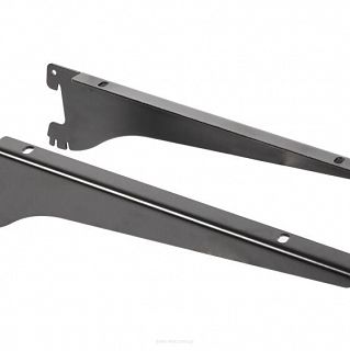 Półka + wsporniki 40cm universal (czarne) w różnych rozmiarach - 2