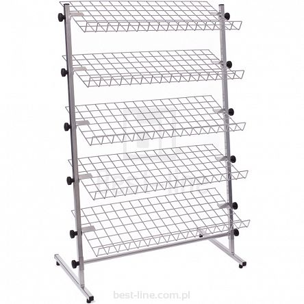 Regał na buty 5 PÓŁEK (wys. 128cm, szer. 90cm)