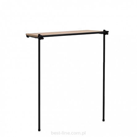 Regał niski z półką 150x150x40 BLACK