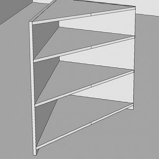 Narożnik do Lady sklepowej 