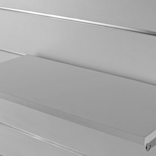 Półka + kpl. wsporników (25cm) Slatwall (różne wymiary) Chrom - 2