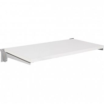 Półka + kpl. wsporników (25cm) Slatwall (różne wymiary) Chrom