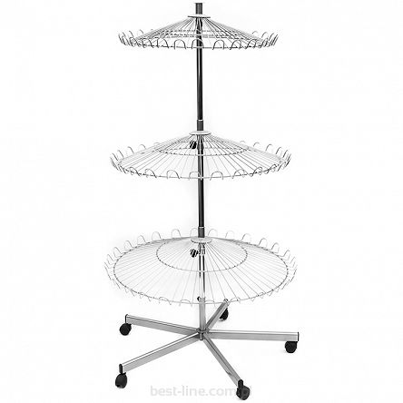 Stojak na buty okrągły 3 półki