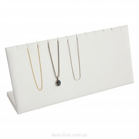 Ekspozytor z nacięciami na bransoletki Biały