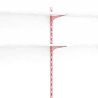 Wsporniki pod półkę 30cm PINK szyny universal - 2