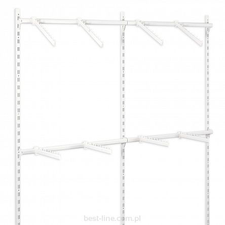 Garderoba dwumodułowa - OPTI-W4 - WHITE