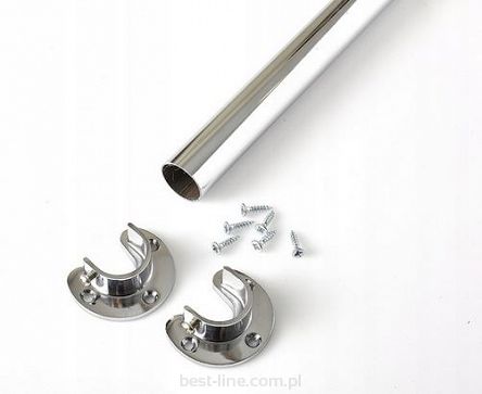 Drążek meblowy do szafy (komplet)