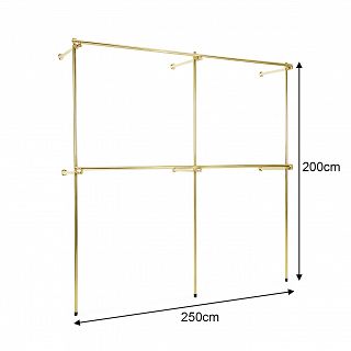 Regał przyścienny 250x200x40cm GOLD - 2