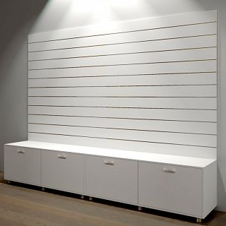 Zabudowa Slatwall z szufladą 160x240x50cm 11 FREZÓW - 2