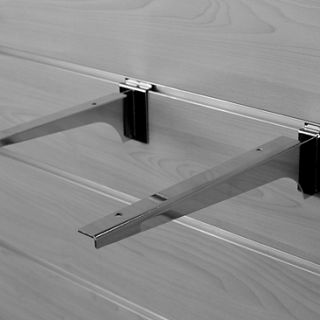 Wsporniki pod półkę 25cm (para) Slatwall chrom - 2