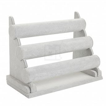 Ekspozytor na biżuterię szary (potrójny)