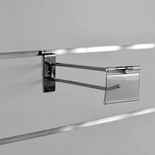 Wieszak hak pojedynczy  Z listwą cenową! Chrom - 4