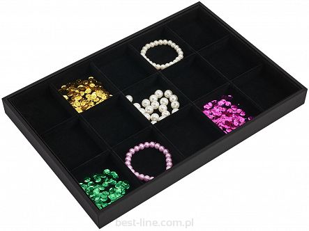 Tacka z przegrodami czarna