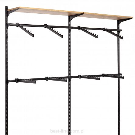 Garderoba dwumodułowa - OPTIB3 - BLACK