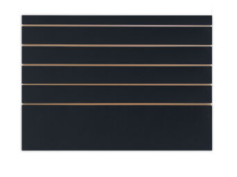 Panel MDF Slatwall Czarny 100x75cm 5 Frezów (odstępy co 10cm)