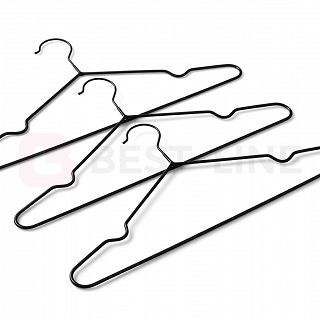 Wieszak z drutu SMART ALL BLACK (10 szt.) - 2