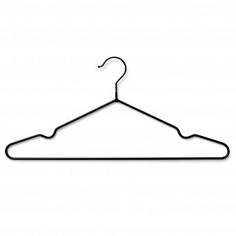 Wieszak z drutu SMART ALL BLACK (10 szt.)